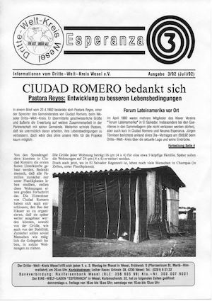 ESPERANZA-INFO NR. 3/92 (Juli 1992)