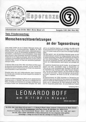 ESPERANZA-INFO NR. 5/92 (Okt./Nov. 1992)