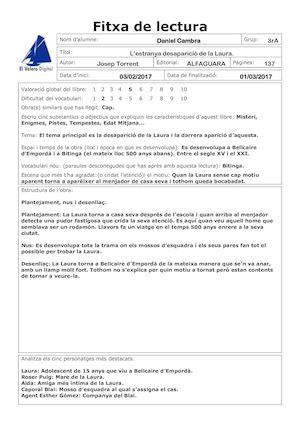 L'estranya Desaparició De La Laura