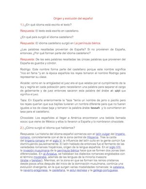 Origen Y Evolución Del Español