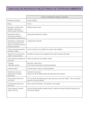 Publicidad Sexista