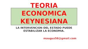 Teoria Economica Keynesiana