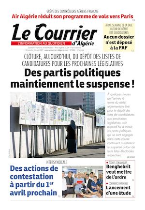 Le Courrier D'Algérie Du Dimanche 5 Mars 2017