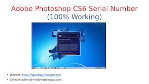 how to bypass photoshop cs6 serial number