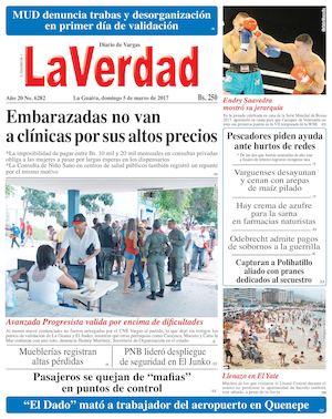 La Guaira, domingo 05 de marzo de 2017 Año 20 No. 6282