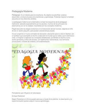 Pedagogía Moderna