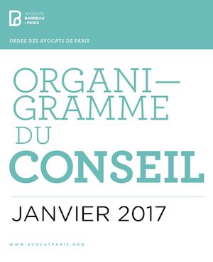 Organigramme du Conseil de l'Ordre 2017