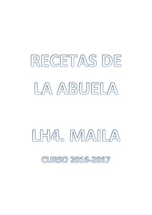 LH4 - RECETAS DE LA ABUELA