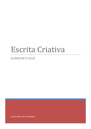 Escrita Criativa 3º 4º Ano
