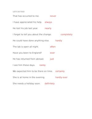 Adverbs Of Possibility Unit4