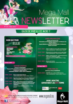 Newsletter Megamall Rabat N25 Mars 2017