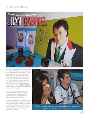 Homenaje a Juan Gabriel en Argentina