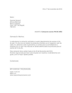 Carta Alexandra Bolivar