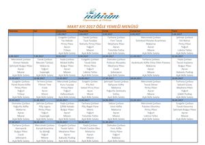 2017 Mart Ayi Menusu