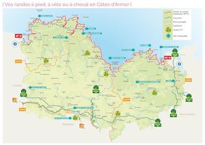Les randonnées à pied, à VTT, à vélo, à cheval en Côtes d'Armor