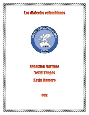 dialectos colombianos