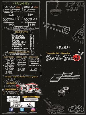 Sushi Charo Menú