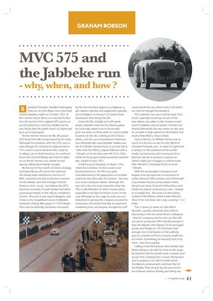 MVC 575 - The Story So Far