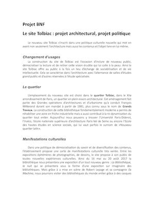 Projet BNF