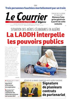 Le Courrier D'Algérie Du Vendredi 11 Mars 2017