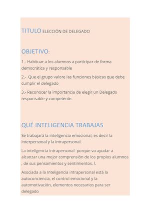 Unidad 2 Inteligencia inter-intrapersonal