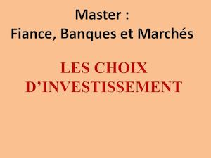 Les Choix D Invesstissements