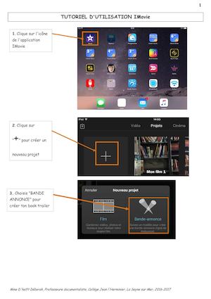 Tutoriel Imovie