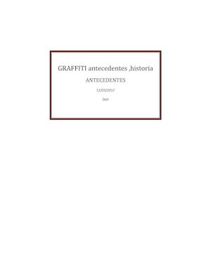 Graffiti Antecedentes