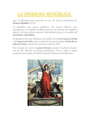 La Primera República