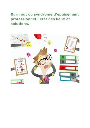 Diaporama c2I : le burn out