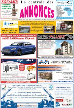 La Centrale des Annonces N° 1343 Semaine du 05 au 11 Mars 2017