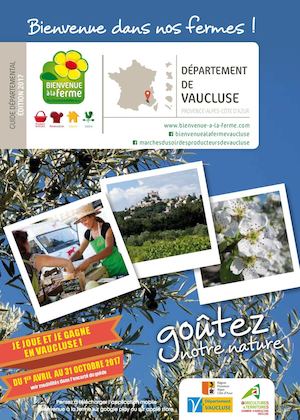 Brochure Bienvenue à la Ferme Vaucluse 2017
