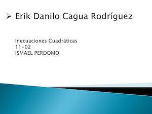 Erik Danilo Cagua Rodríguez