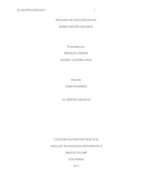 Proyecto de investigación sobre el diseño gráfico