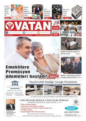 Yeni Vatan Turkish Newspaper Issue No: 1886