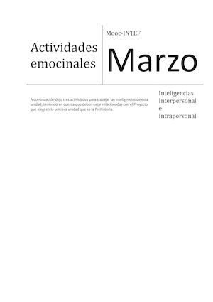 Actividades Emocionales