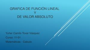 Diapositivas-pdf Gráfica Función Lineal y valor absoluto