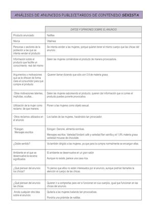 Publicidad Sexista