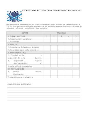 Encuesta De Satisfaccion