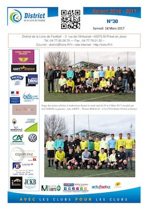 Bulletin d'information N°30 du Samedi 18 Mars 2017