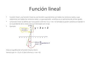 Función Lineal