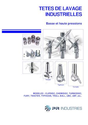 Pr Industries Tetes De Lavage Industrielles Basse & Moyenne Pression