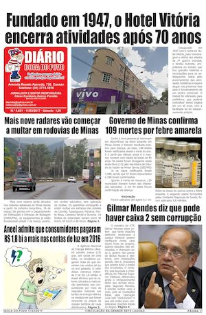 Jornal Diário Boca do Povo de sábado dia 11 de março de 2017