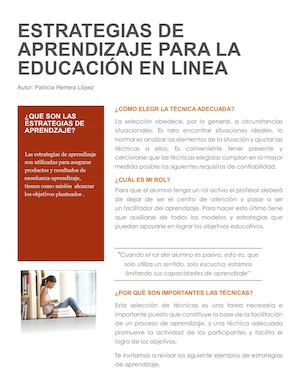 Estrategias De Aprendizaje Para La Educación En Línea