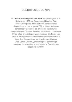 Constitución De 1876