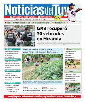 Noticias Del Tuy 15 De Marzo