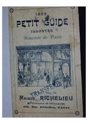 Guide Paris 1899 F