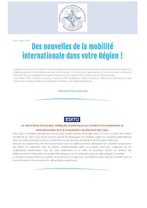 Newsletter 5 - Mars 2017