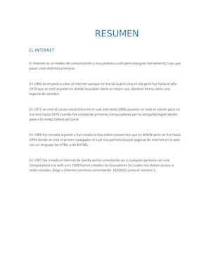 Resumen Internet