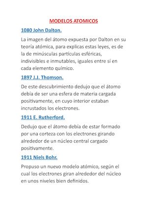 Proyecto Sergio MODELOS ATOMICOS